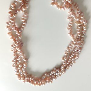Freshwater Pearl Necklace, 18" three strand